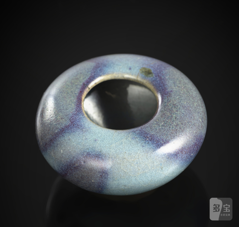 A small Jun-glazed brush washer with purple splashes - 图2